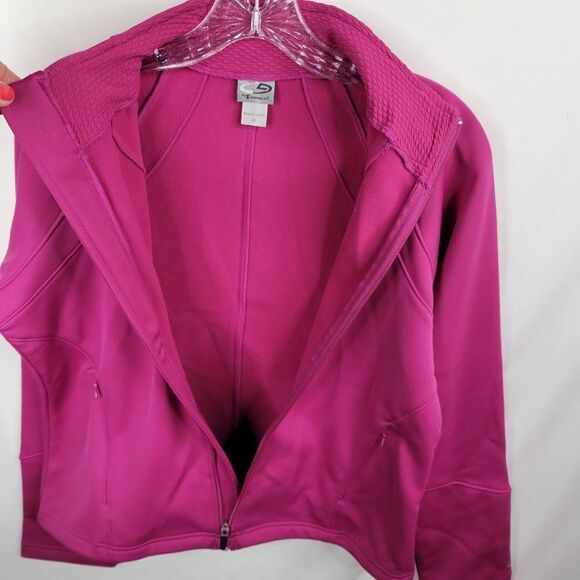 M CHAMPION full zip fuschia pink ACTIVE COAT ATHLEISURE JACKET mediu - Picture 12 of 15